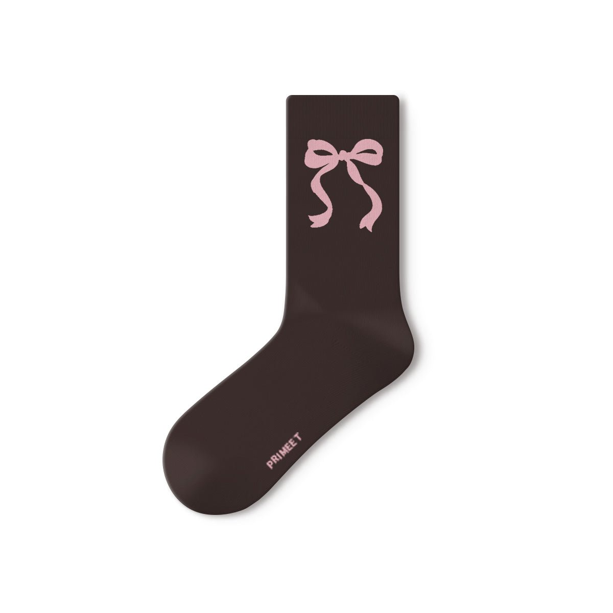 Illustrated Ribbon & Cherry Mid - Calf Socks – Women's 5 - Pair All - Season Crew Set