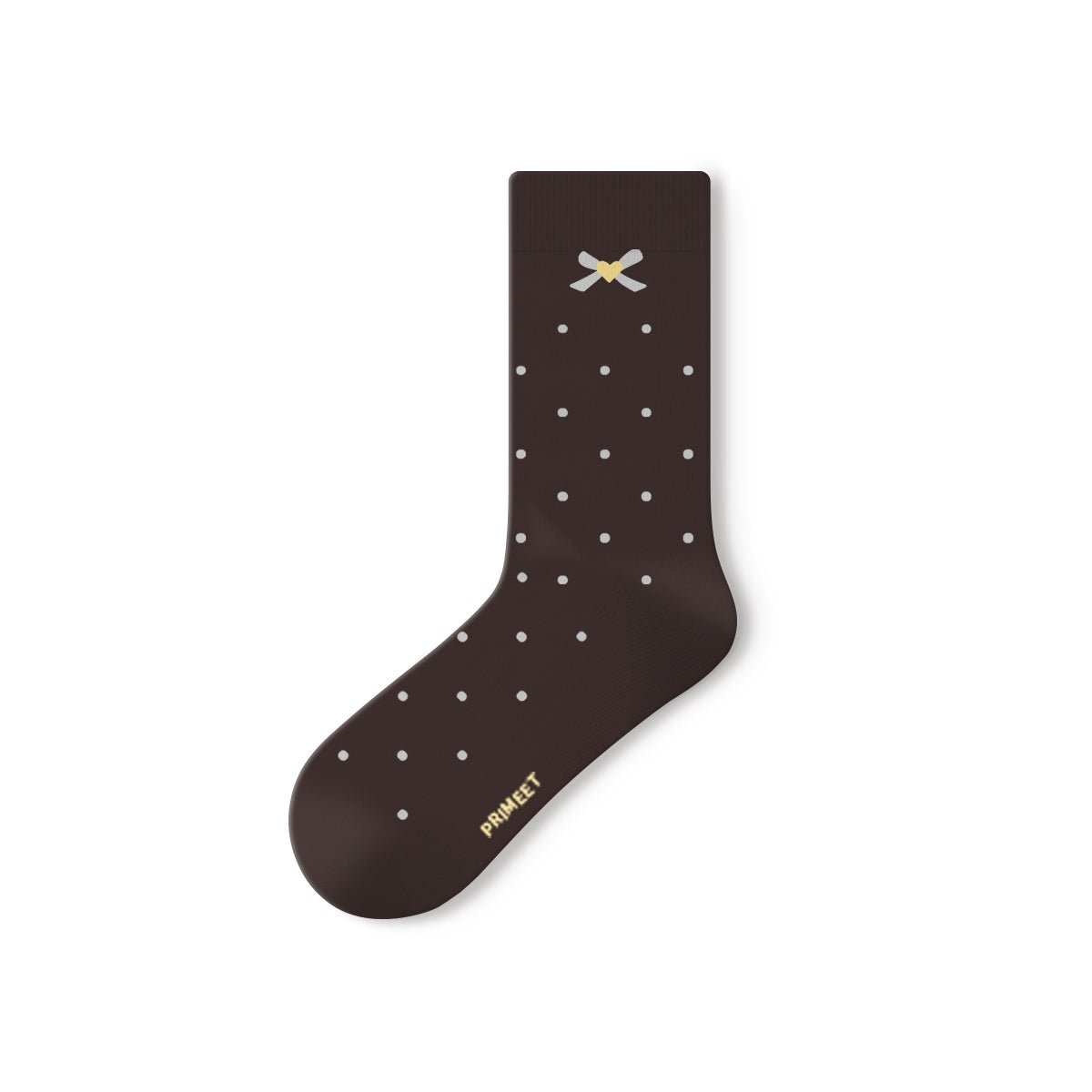 Illustrated Ribbon & Cherry Mid - Calf Socks – Women's 5 - Pair All - Season Crew Set