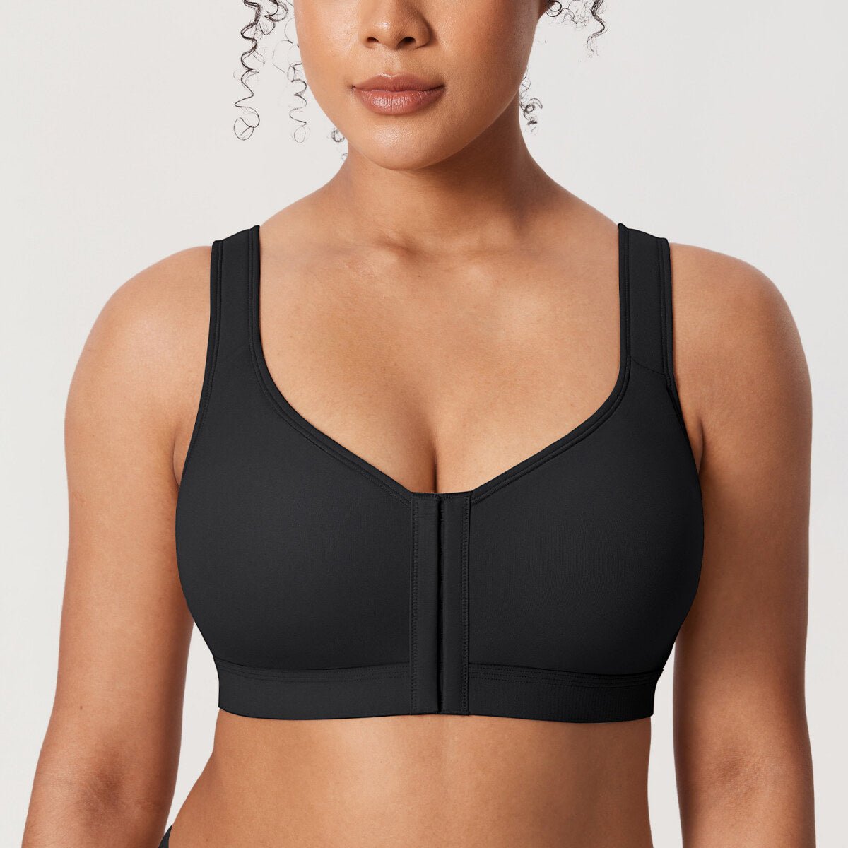 Inbarely Plus Front Closure Posture Wireless Lightly Padded Full Coverage Bra