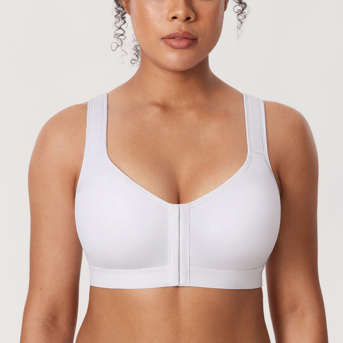 Inbarely Plus Front Closure Posture Wireless Lightly Padded Full Coverage Bra