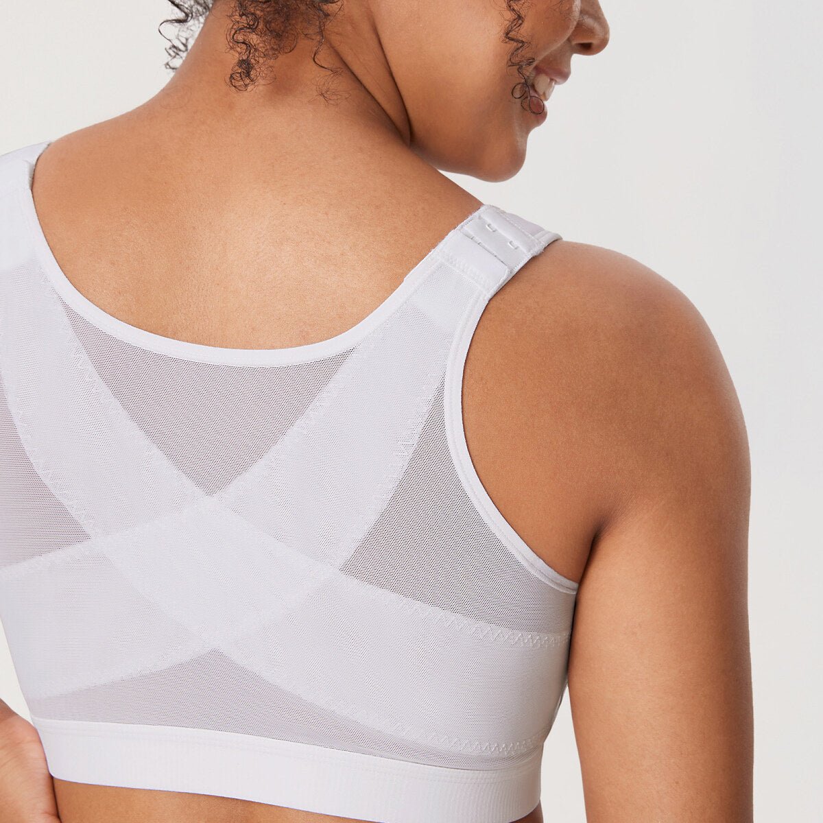 Inbarely Plus Front Closure Posture Wireless Lightly Padded Full Coverage Bra
