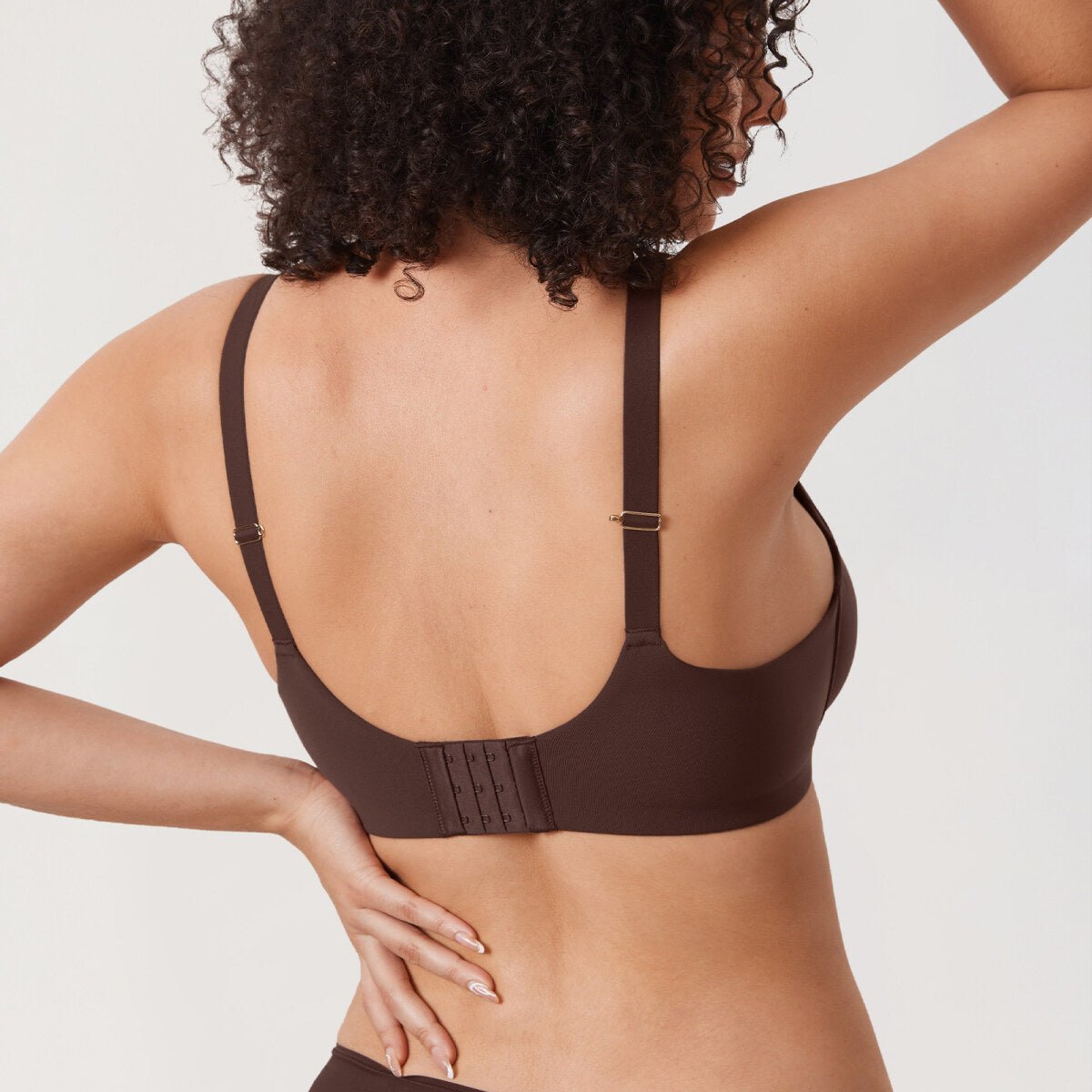 Inbarely Plus Front Closure Racerback Full Coverage Unlined Underwire Bra
