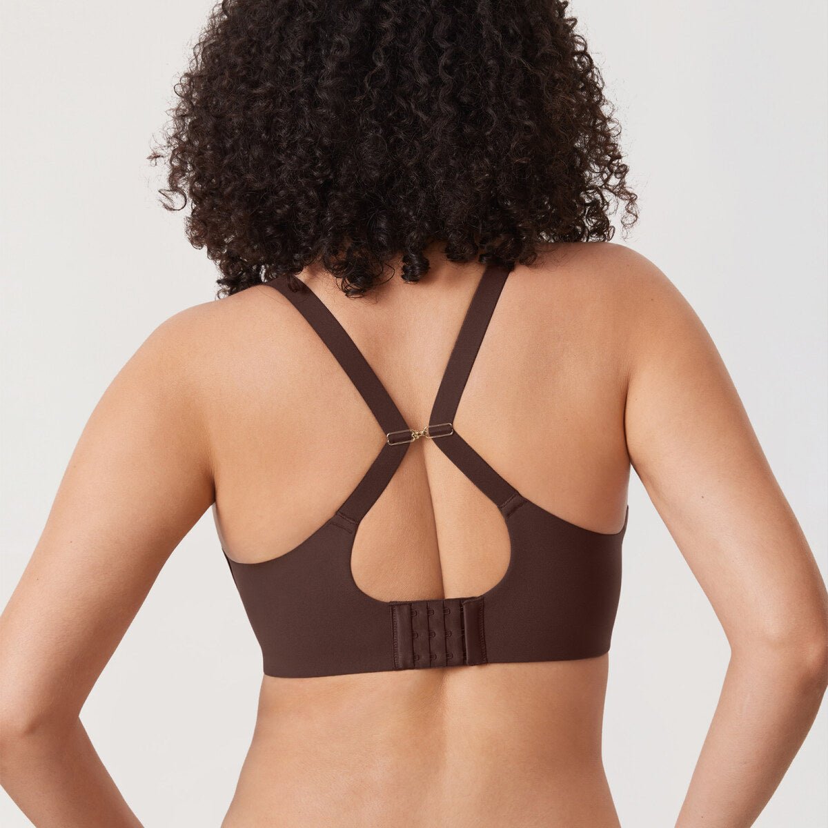 Inbarely Plus Front Closure Racerback Full Coverage Unlined Underwire Bra