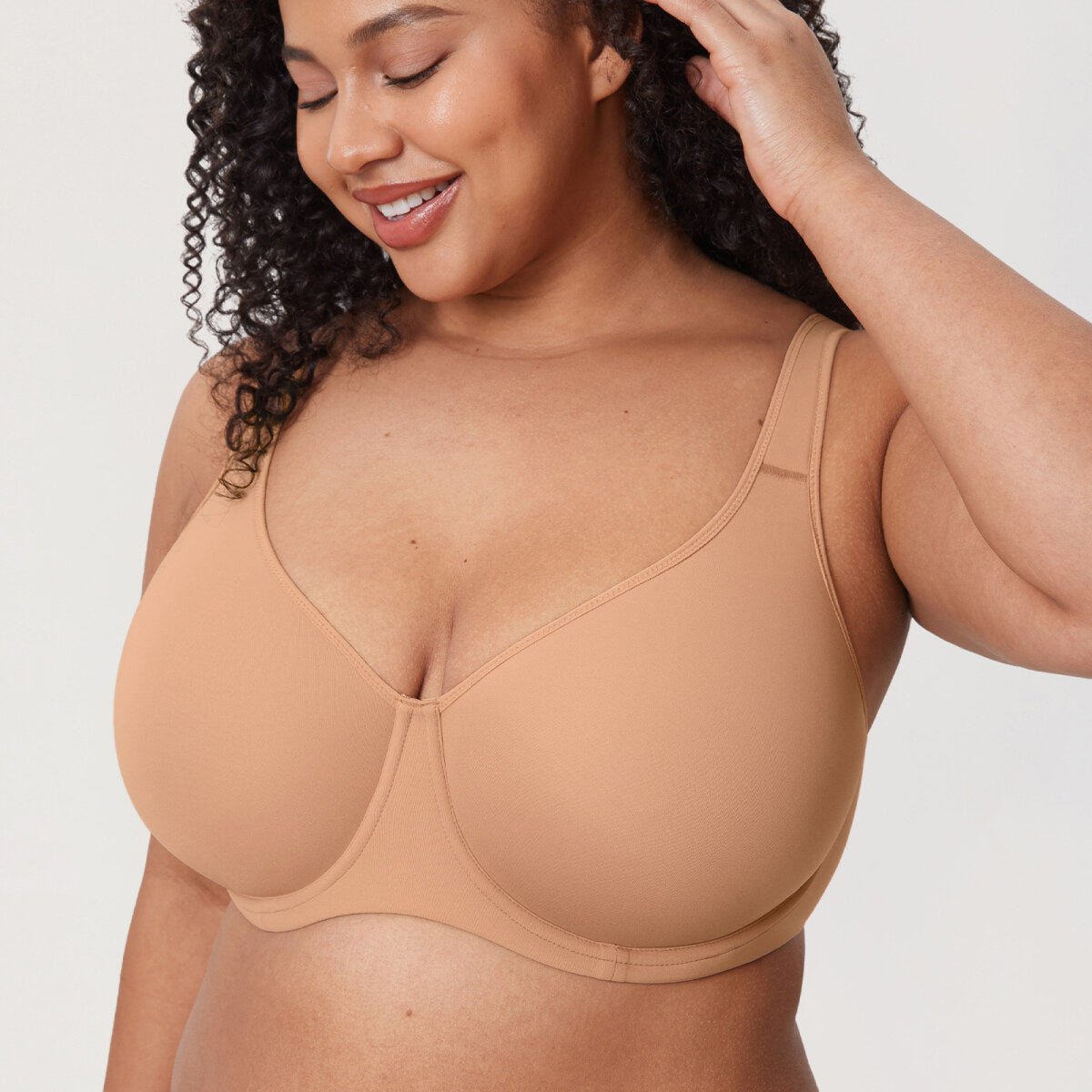 Inbarely Plus Seamless Full Coverage Underwire Bra