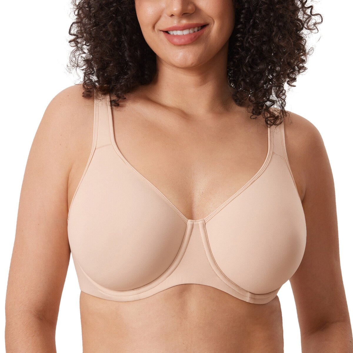 Inbarely Plus Seamless Full Coverage Underwire Bra