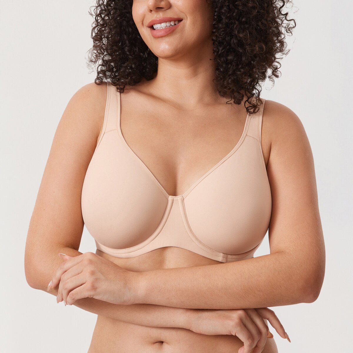 Inbarely Plus Seamless Full Coverage Underwire Bra