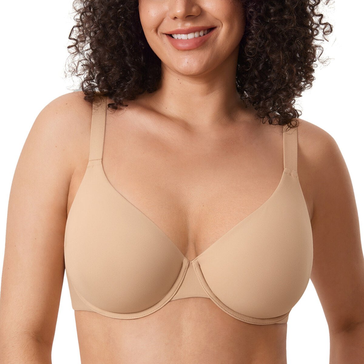 Inbarely Ultra - Soft Plunge Underwire Full Coverage Bra