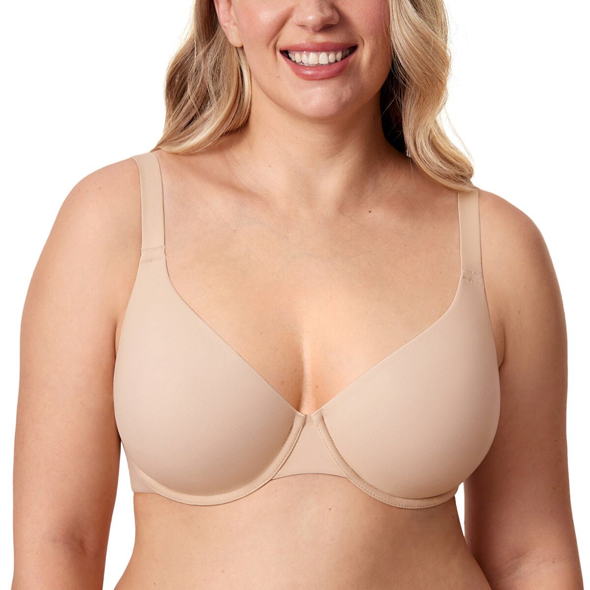 Inbarely Ultra - Soft Plunge Underwire Full Coverage Bra