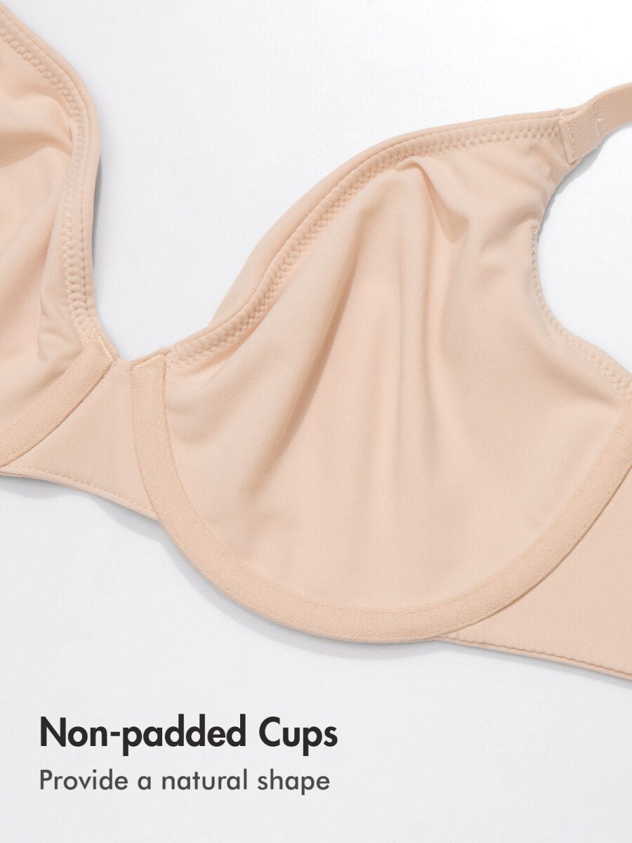 Inbarely Ultra - Soft Plunge Underwire Full Coverage Bra