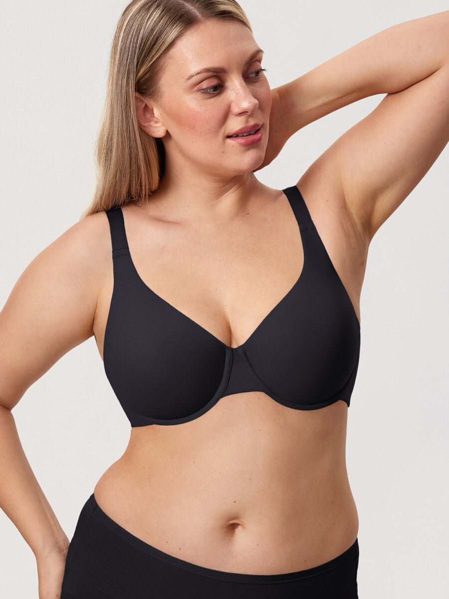 Inbarely Ultra - Soft Plunge Underwire Full Coverage Bra