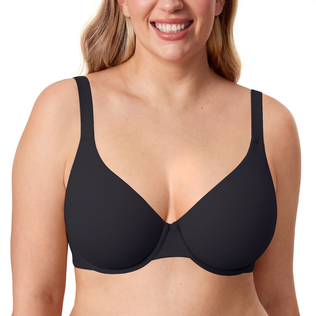 Inbarely Ultra - Soft Plunge Underwire Full Coverage Bra