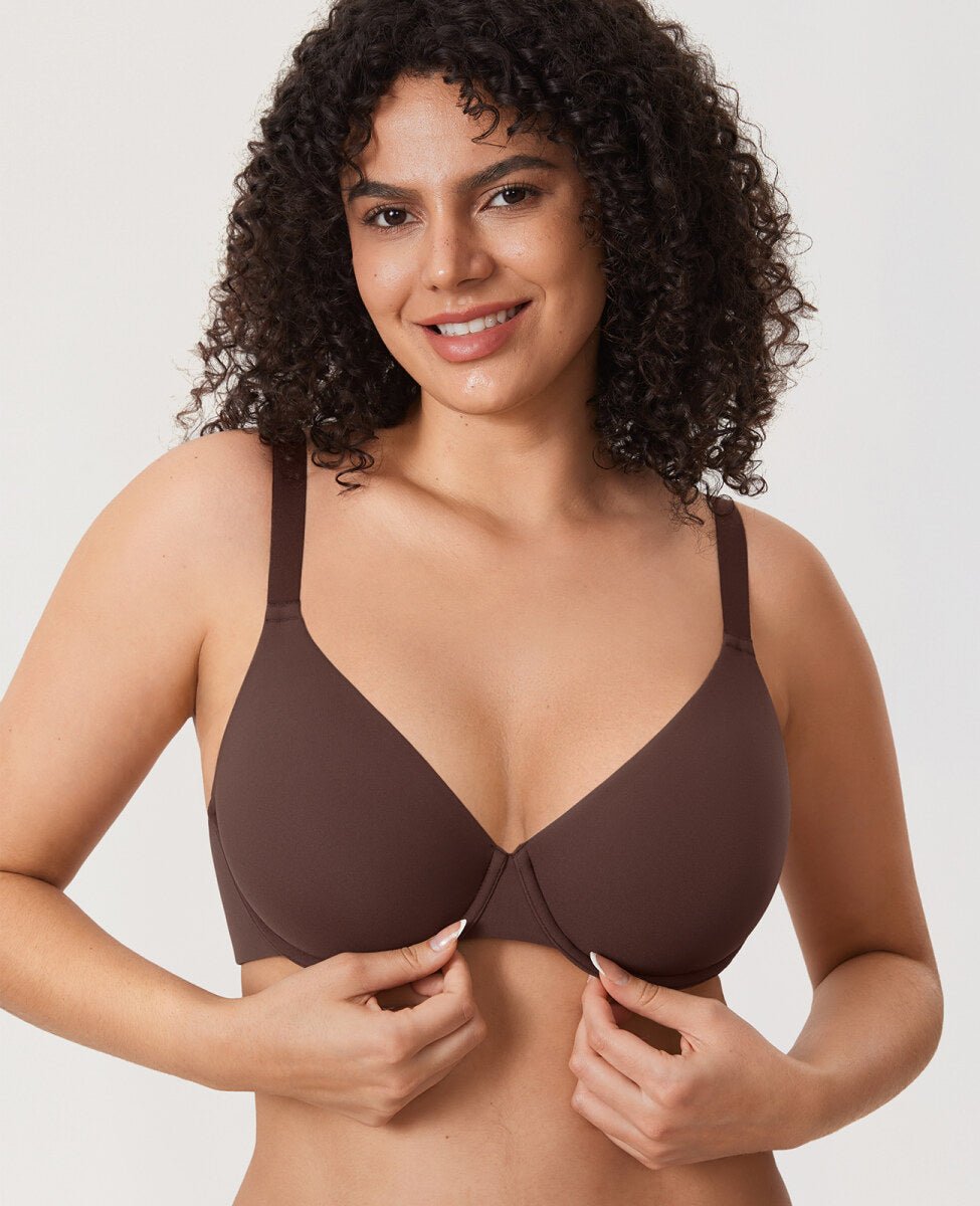 Inbarely Ultra - Soft Plunge Underwire Full Coverage Bra