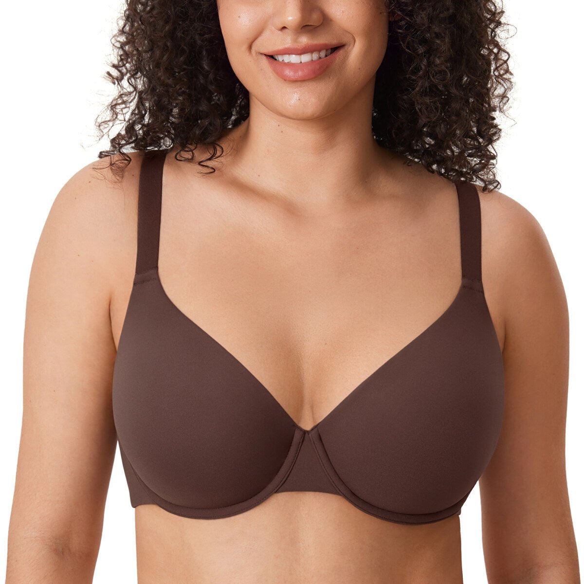 Inbarely Ultra - Soft Plunge Underwire Full Coverage Bra