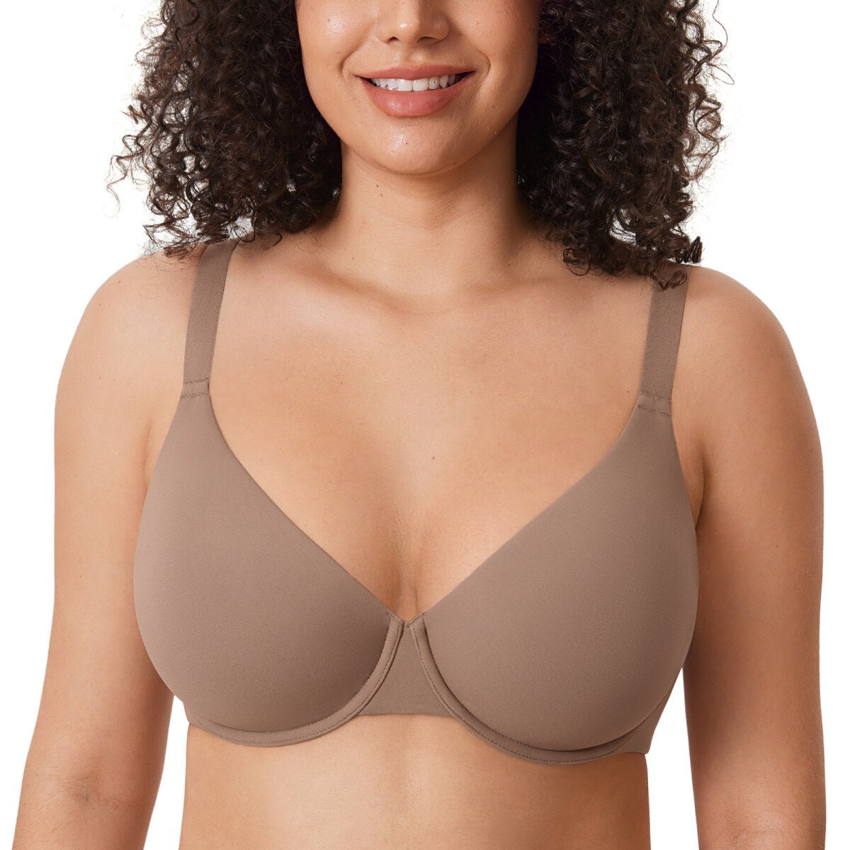 Inbarely Ultra - Soft Plunge Underwire Full Coverage Bra
