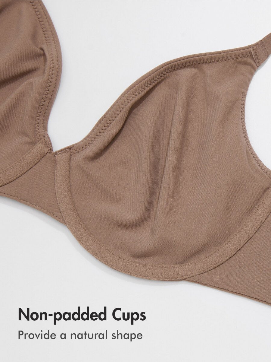 Inbarely Ultra - Soft Plunge Underwire Full Coverage Bra