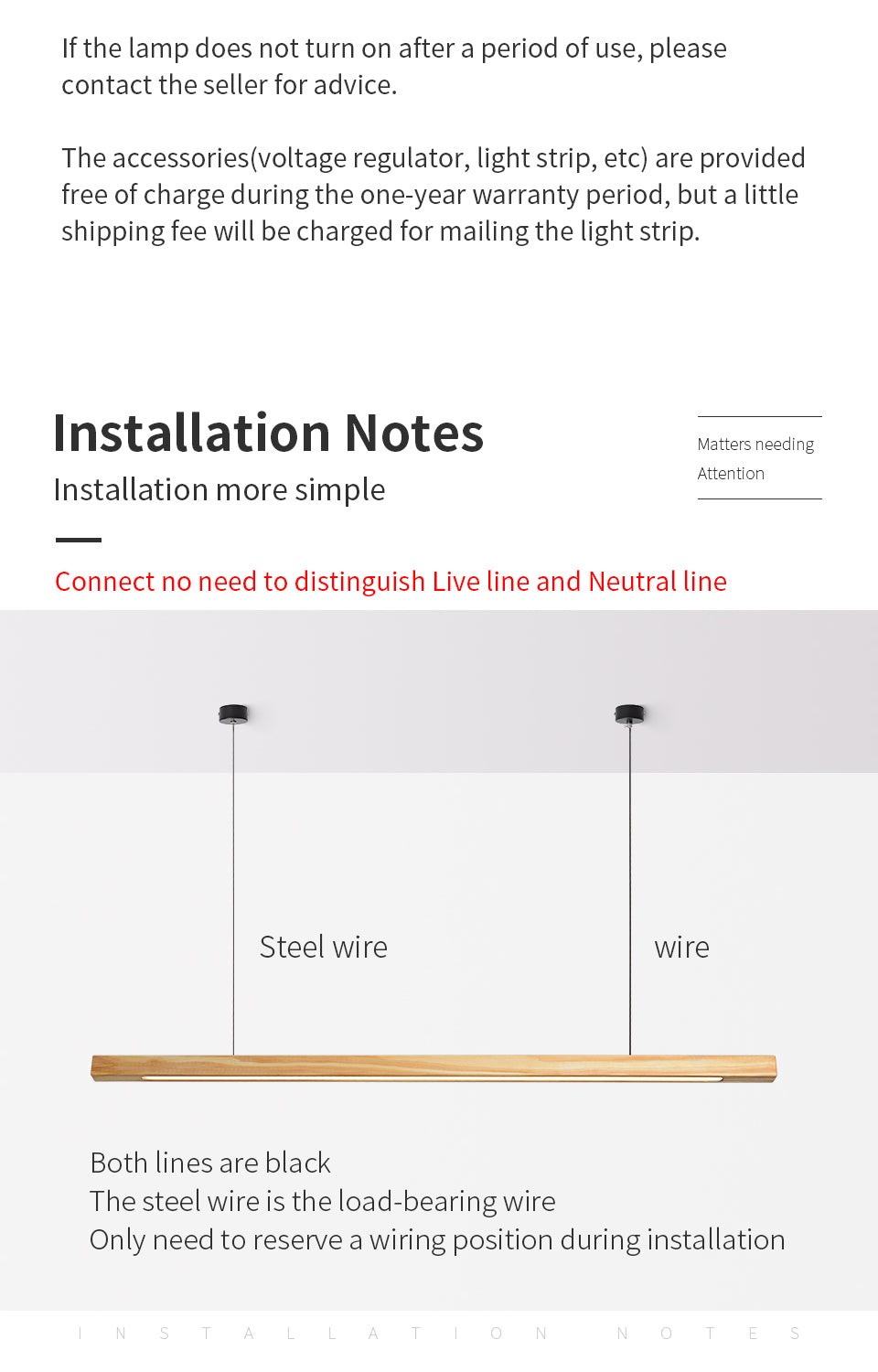 industrial beam pendant light all [natural walnut] all 3