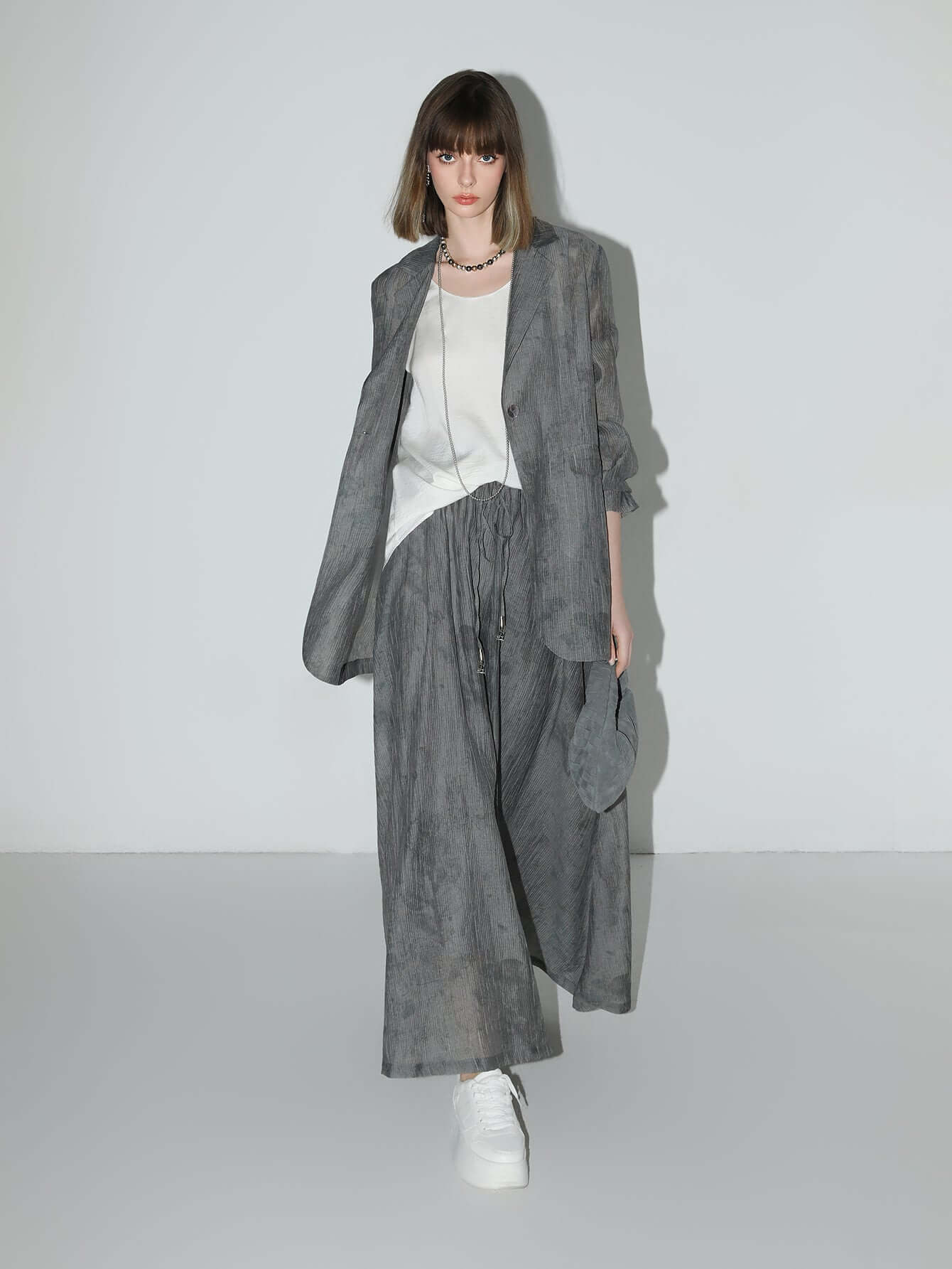 ink washed draped striped blazer all charcoal 2