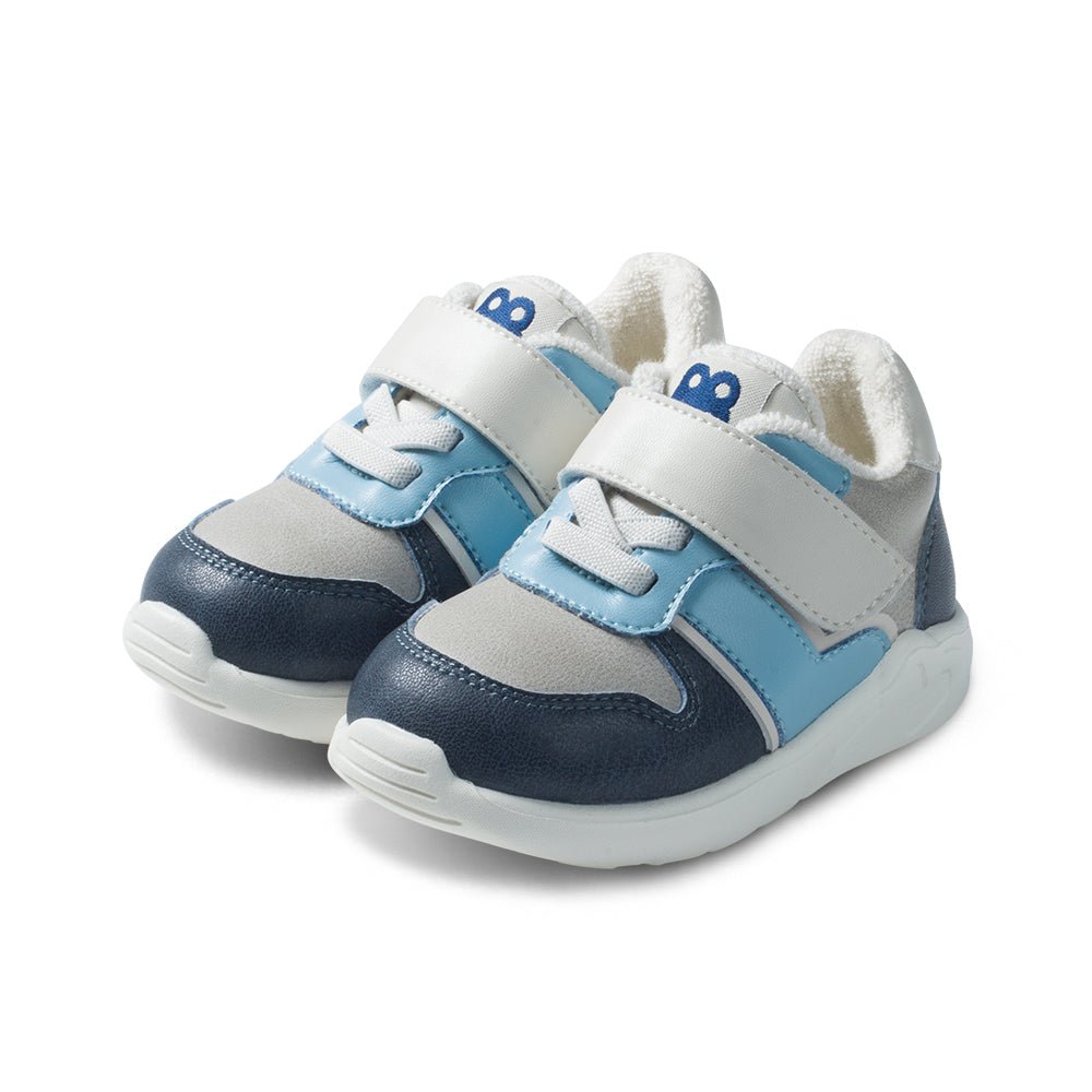 Innocently Soft Sole Non - Slip Pre - walker Blue Baby Sneakers - 0cm