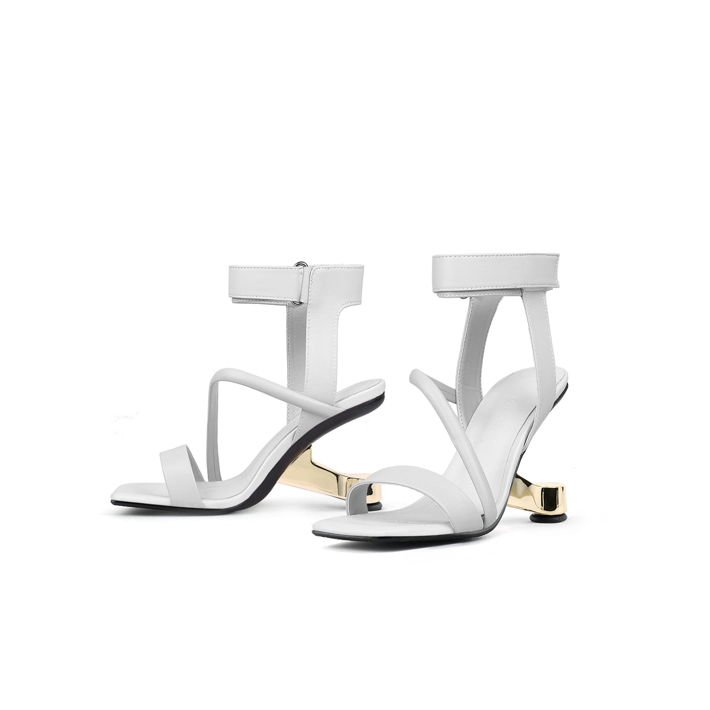 intertwined ankle strap sandals all ash 6