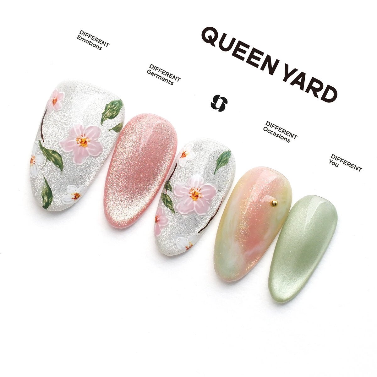 Jasmine Peach 3D Press-On Nails