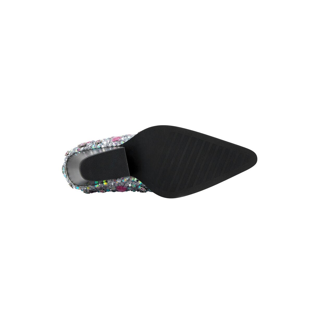 Jeweled Rhinestone Pointed Toe Western Ankle Boots