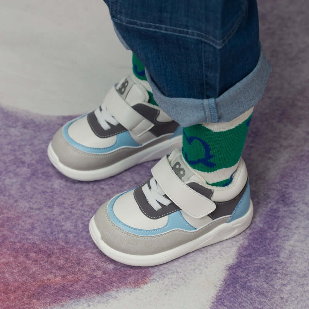 jolly playground soft sole non slip pre walker sneakers all blue 6