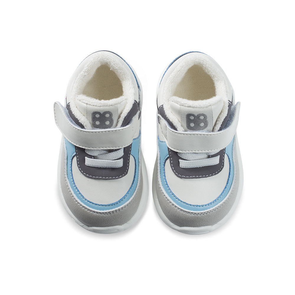 jolly playground soft sole non slip pre walker sneakers all blue 5