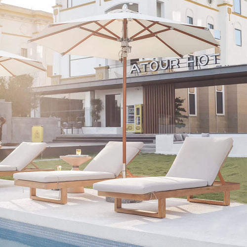 Kapu Teak Sun Lounger - 0cm