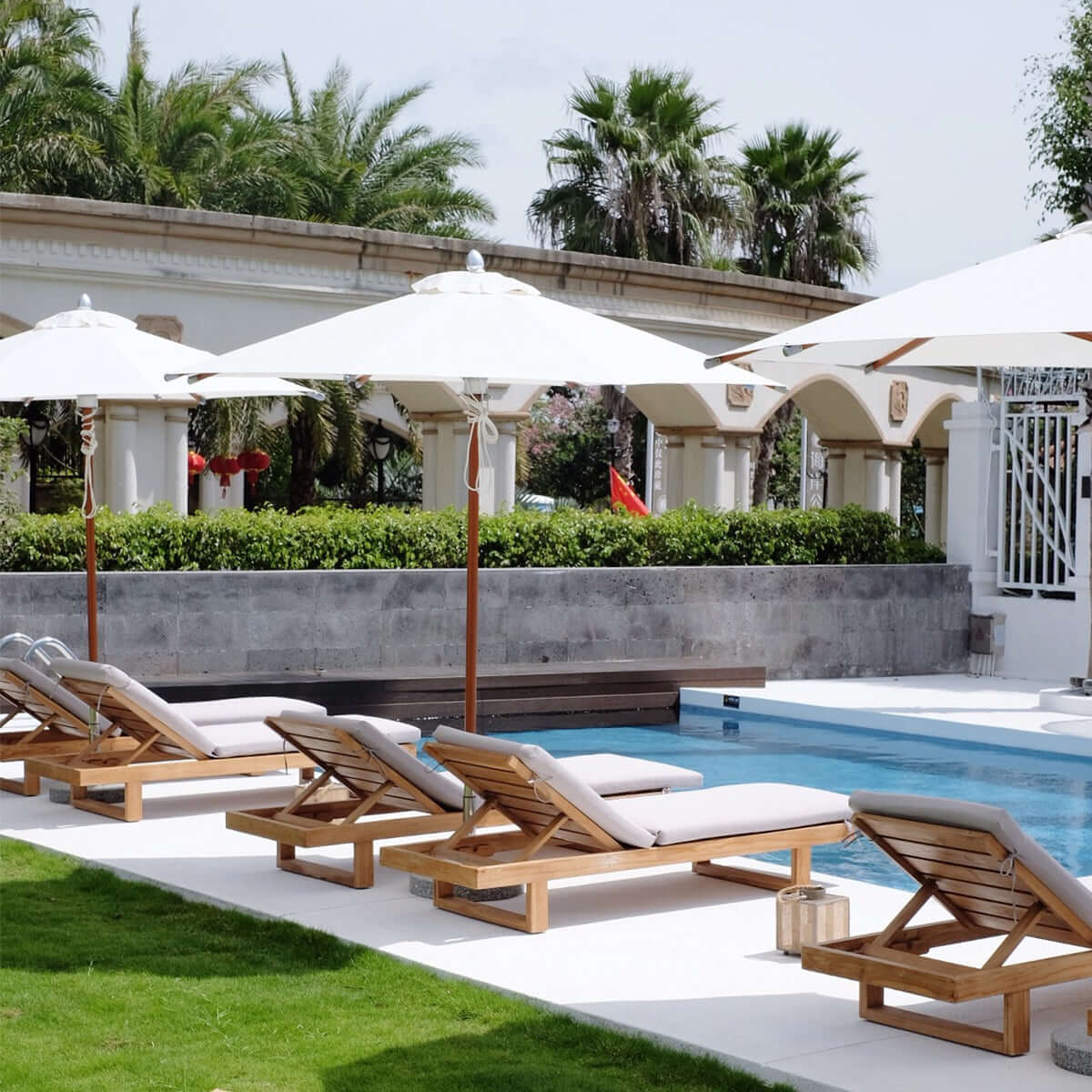 kapu teak sun lounger all 4