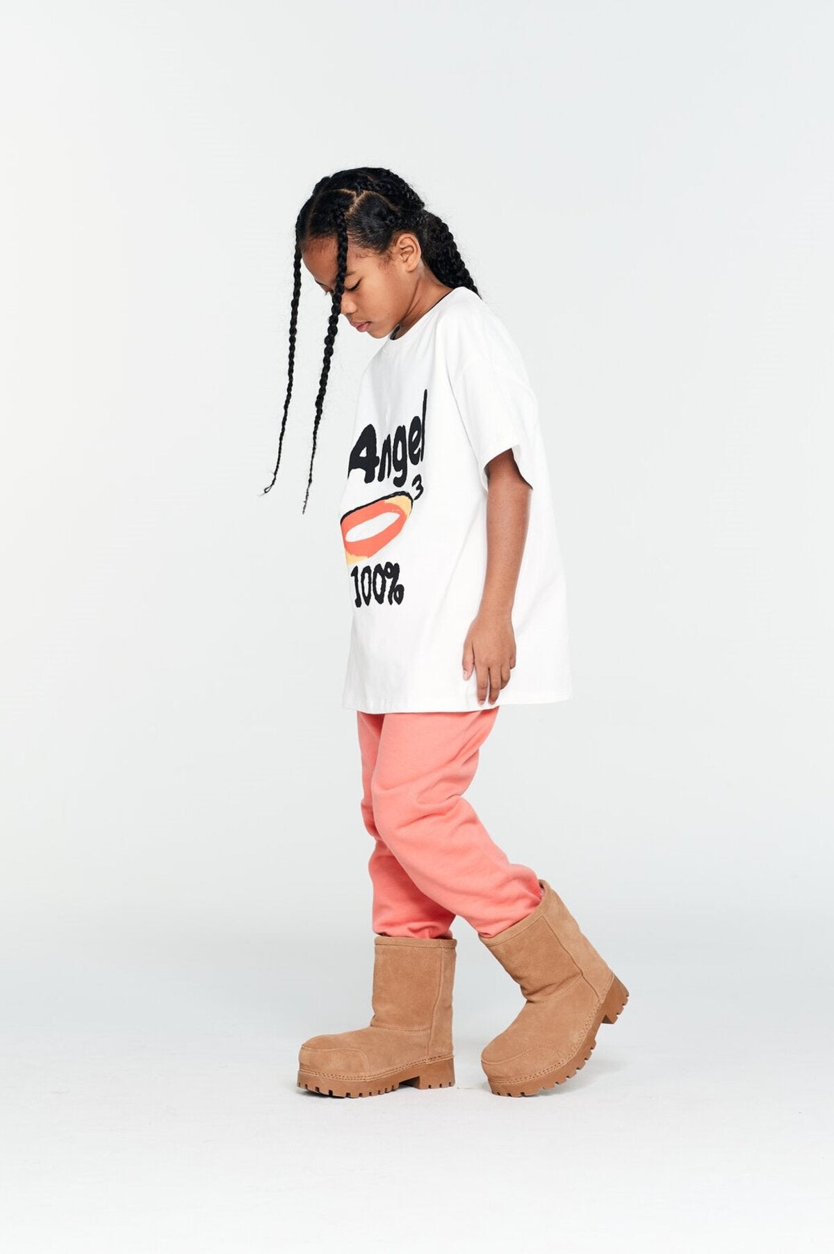 Kids Angel Devil Graphic T-Shirt – Screen-Printed Oversized Everyday Tee