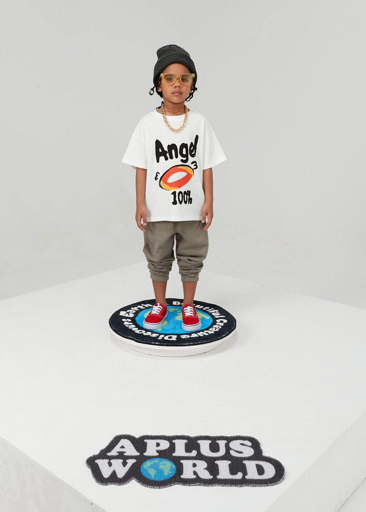 Kids Angel Devil Graphic T-Shirt – Screen-Printed Oversized Everyday Tee