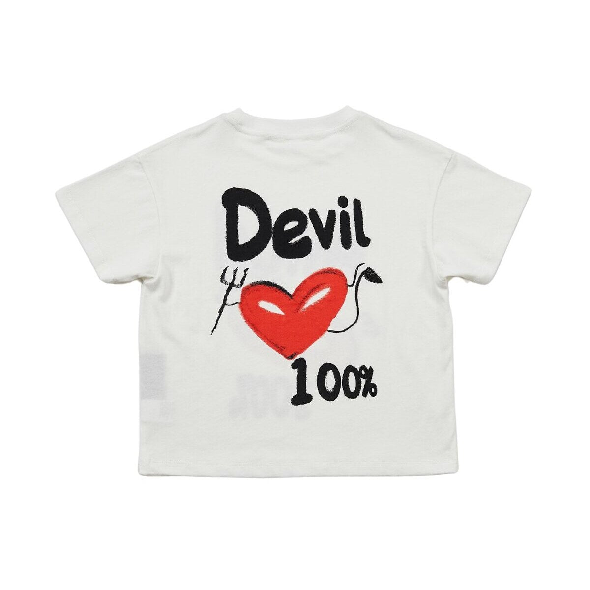 Kids Angel Devil Graphic T-Shirt – Screen-Printed Oversized Everyday Tee