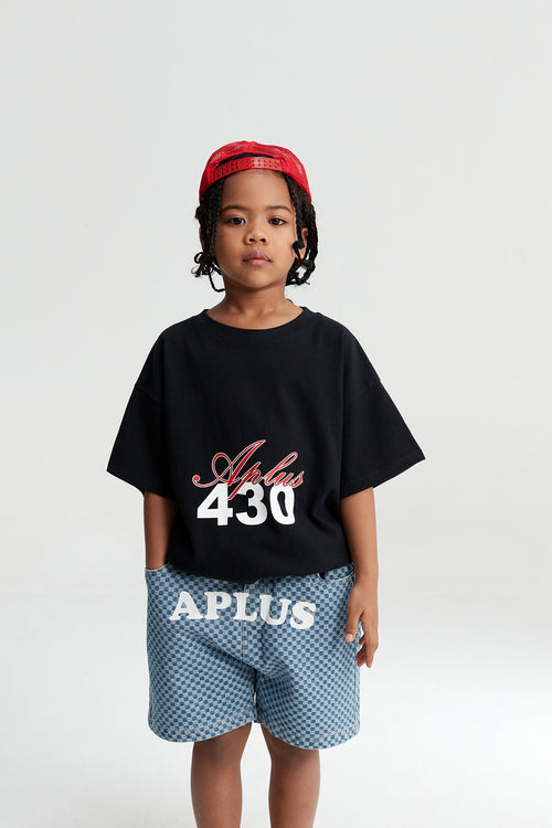 Kids Aplus 430 Dove Graphic T-Shirt – Screen-Printed Oversized Everyday Tee