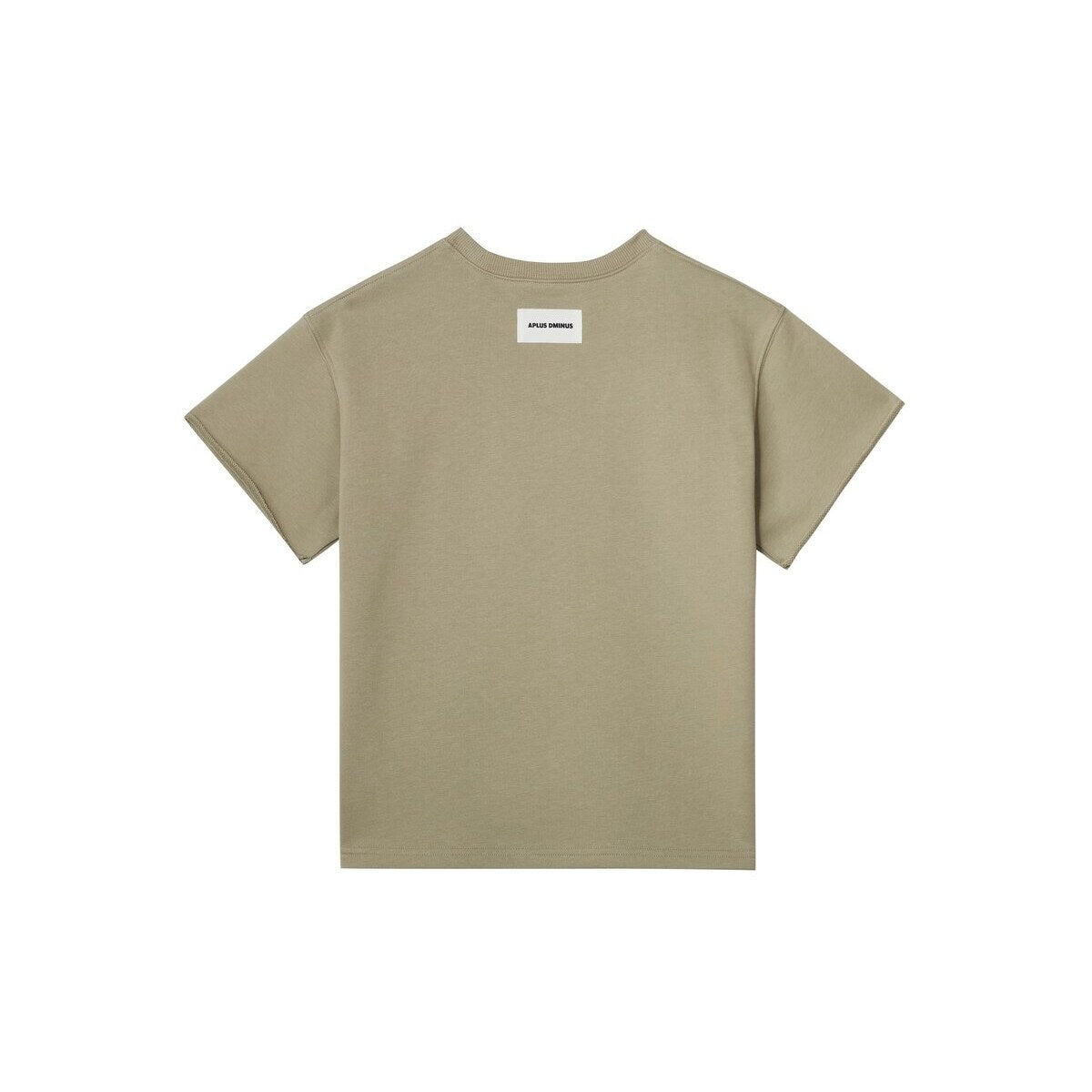 Kids APLUS DMINUS Bermuda Distressed Boxy T-Shirt – 100% Cotton Raw-Edge Relaxed Tee
