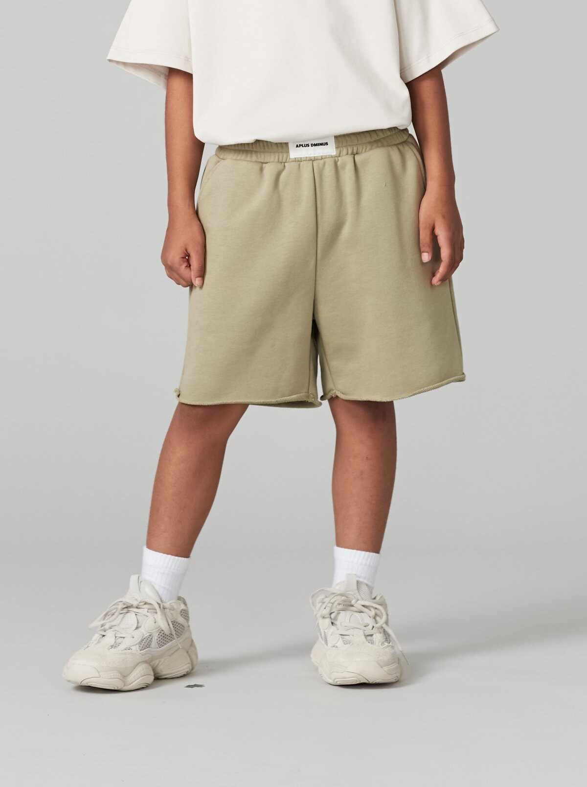 Kids APLUS DMINUS Bermuda Distressed Rolled-Hem Shorts – 100% Cotton Relaxed Fit Casual Shorts