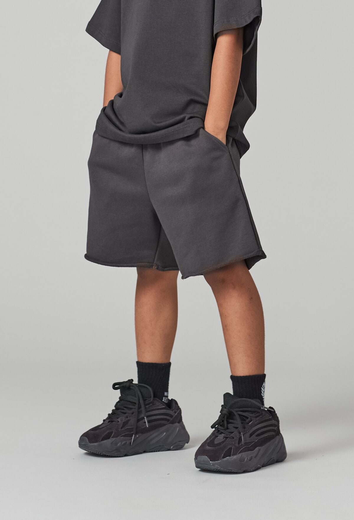 Kids APLUS DMINUS Bermuda Distressed Rolled-Hem Shorts – 100% Cotton Relaxed Fit Casual Shorts