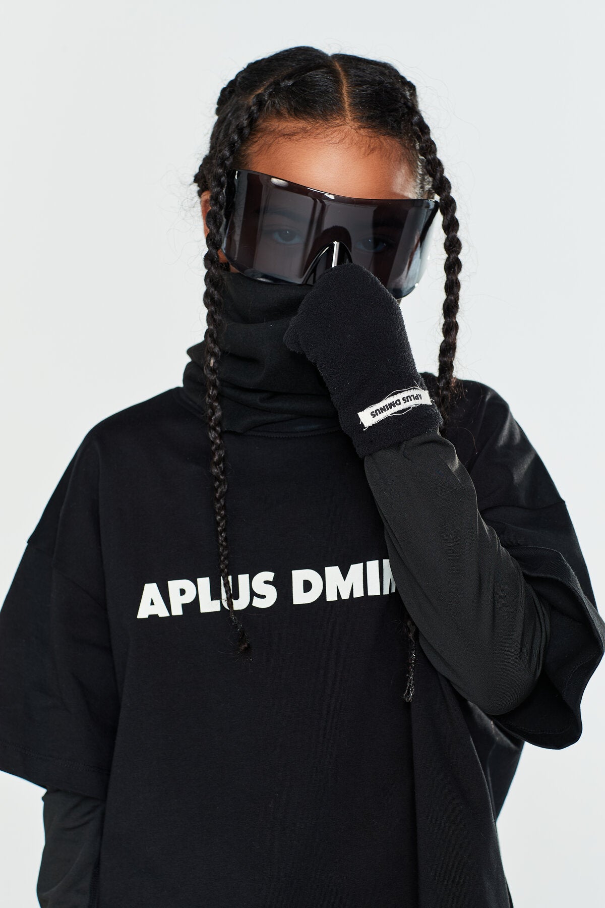 Kids APLUS DMINUS Boxy Logo T-Shirt – 100% Cotton Minimalist Everyday Tee