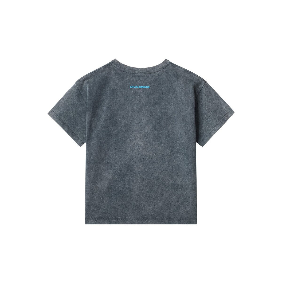 Kids APLUS DMINUS Campus Laurel Wreath Heavyweight Washed T-Shirt – 100% Cotton Boxy Fit Collegiate Crest Tee