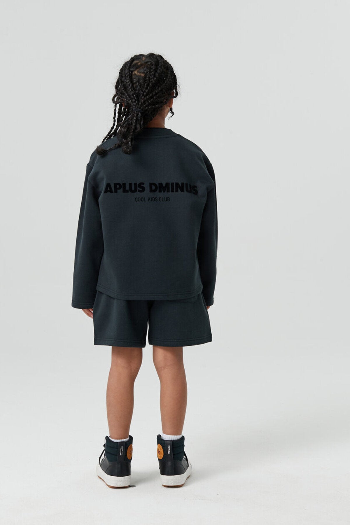 Kids APLUS DMINUS Campus Logo Knit Cardigan – Structured Snap-Front Lightweight Jacket