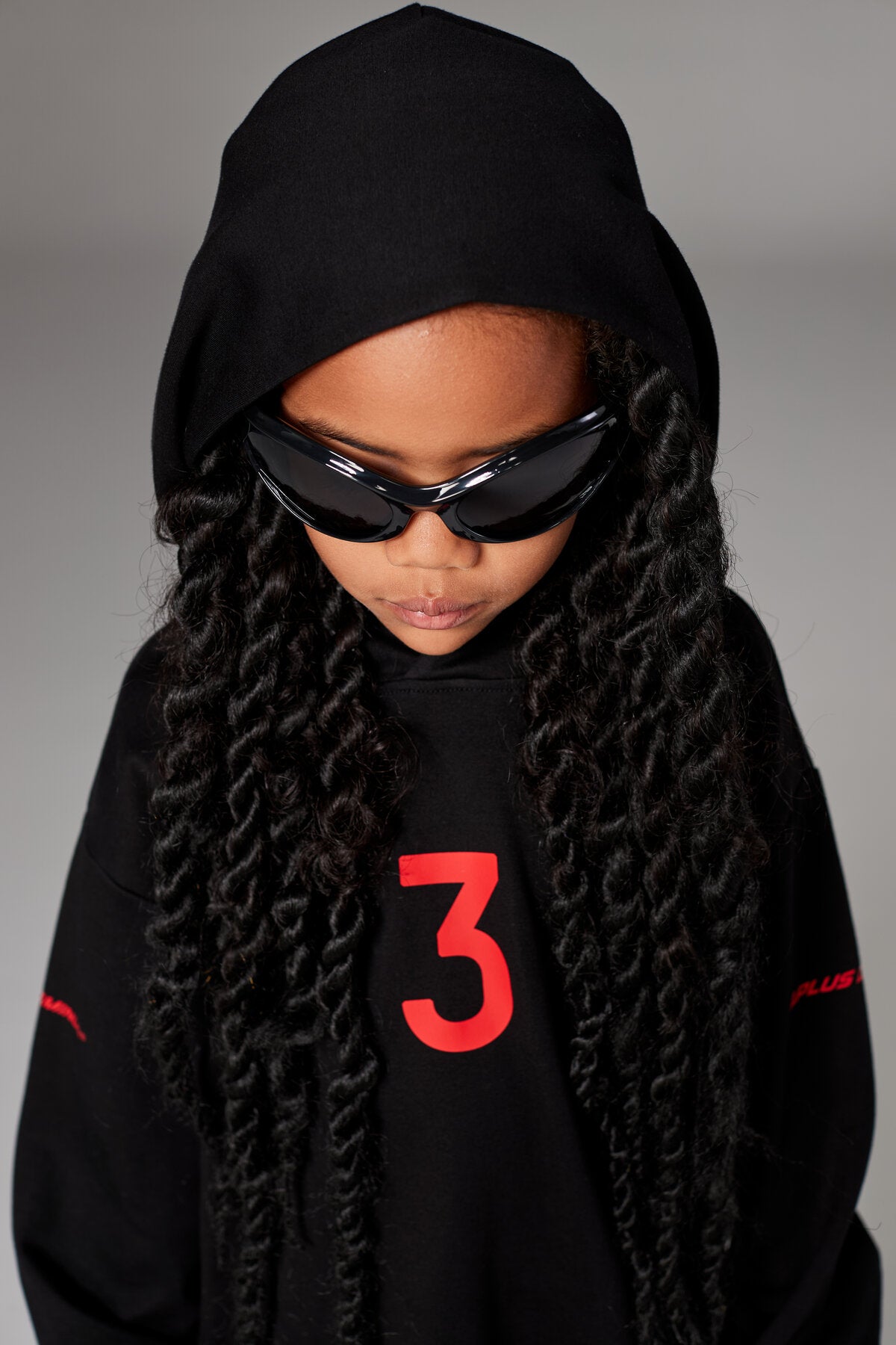 Kids APLUS DMINUS Cool Breeze Campus Number 3 Hoodie – Moisture-Wicking Quick-Dry Tech Pullover