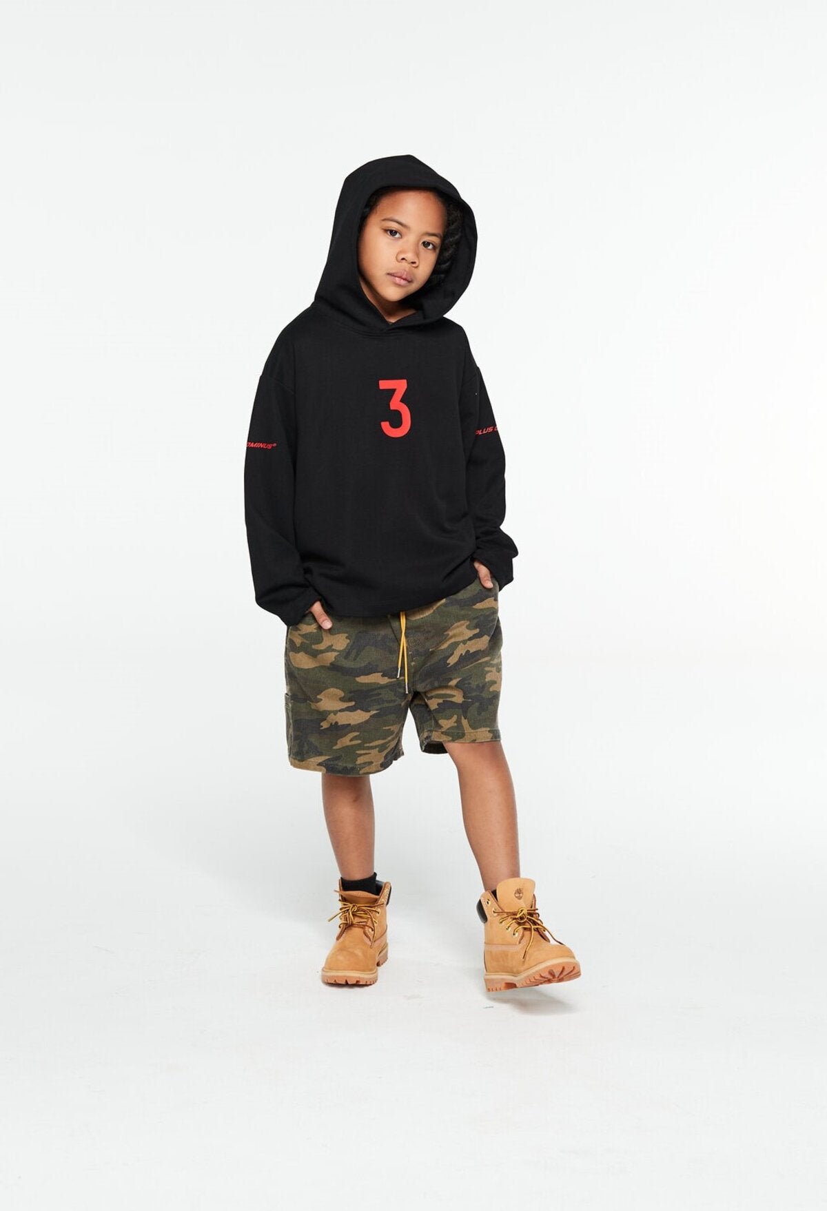 Kids APLUS DMINUS Cool Breeze Campus Number 3 Hoodie – Moisture-Wicking Quick-Dry Tech Pullover