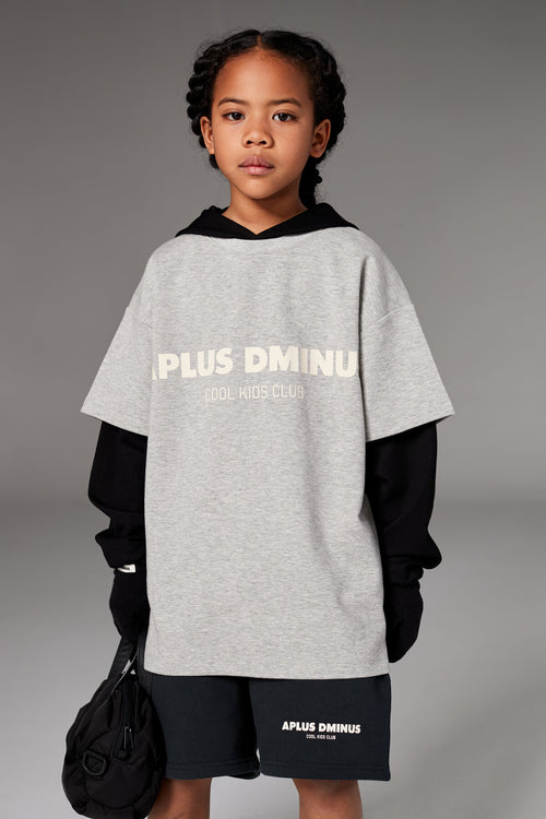 Kids APLUS DMINUS Cool Breeze Logo T-Shirt – Moisture-Wicking Quick-Dry Boxy Tech Tee