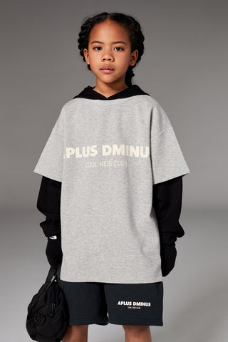 Kids APLUS DMINUS Cool Breeze Logo T-Shirt – Moisture-Wicking Quick-Dry Boxy Tech Tee