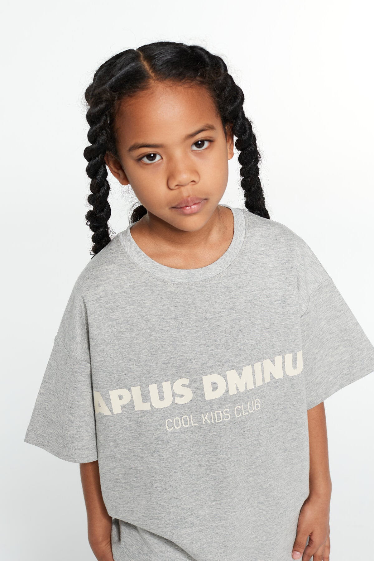 Kids APLUS DMINUS Cool Breeze Logo T-Shirt – Moisture-Wicking Quick-Dry Boxy Tech Tee