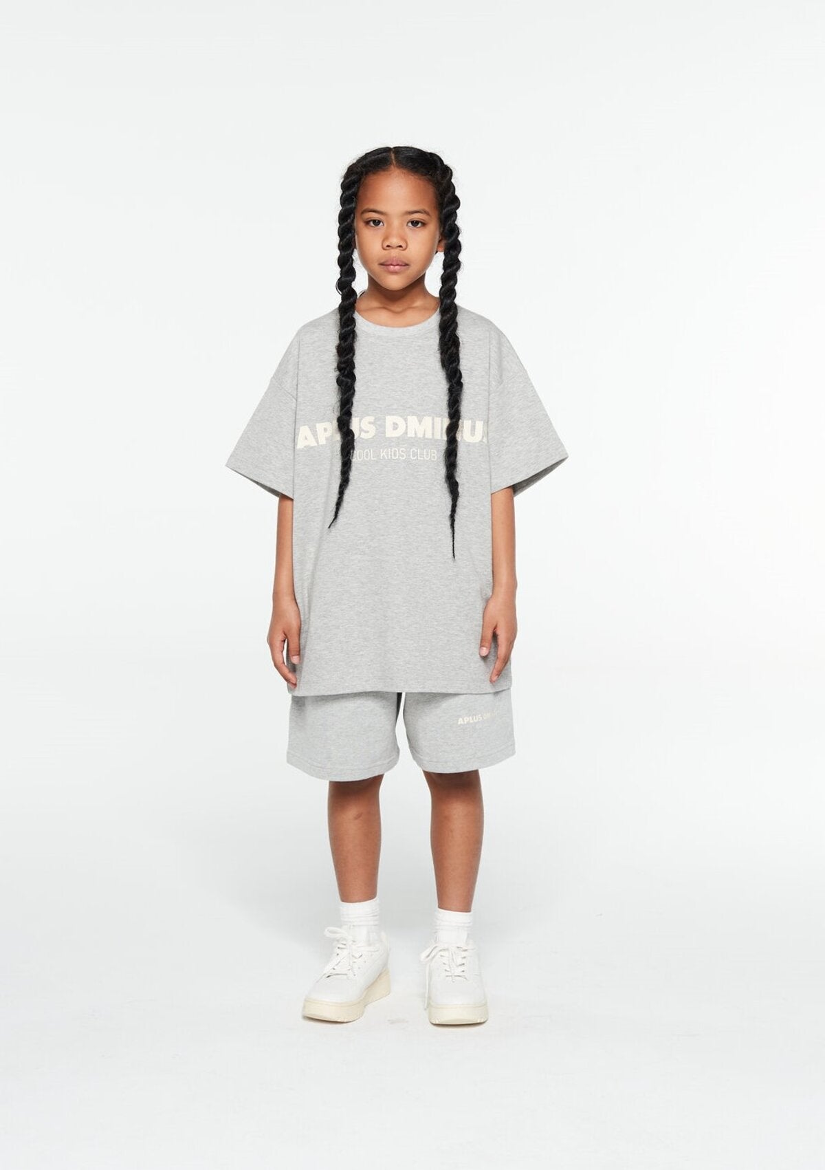 Kids APLUS DMINUS Cool Breeze Logo T-Shirt – Moisture-Wicking Quick-Dry Boxy Tech Tee