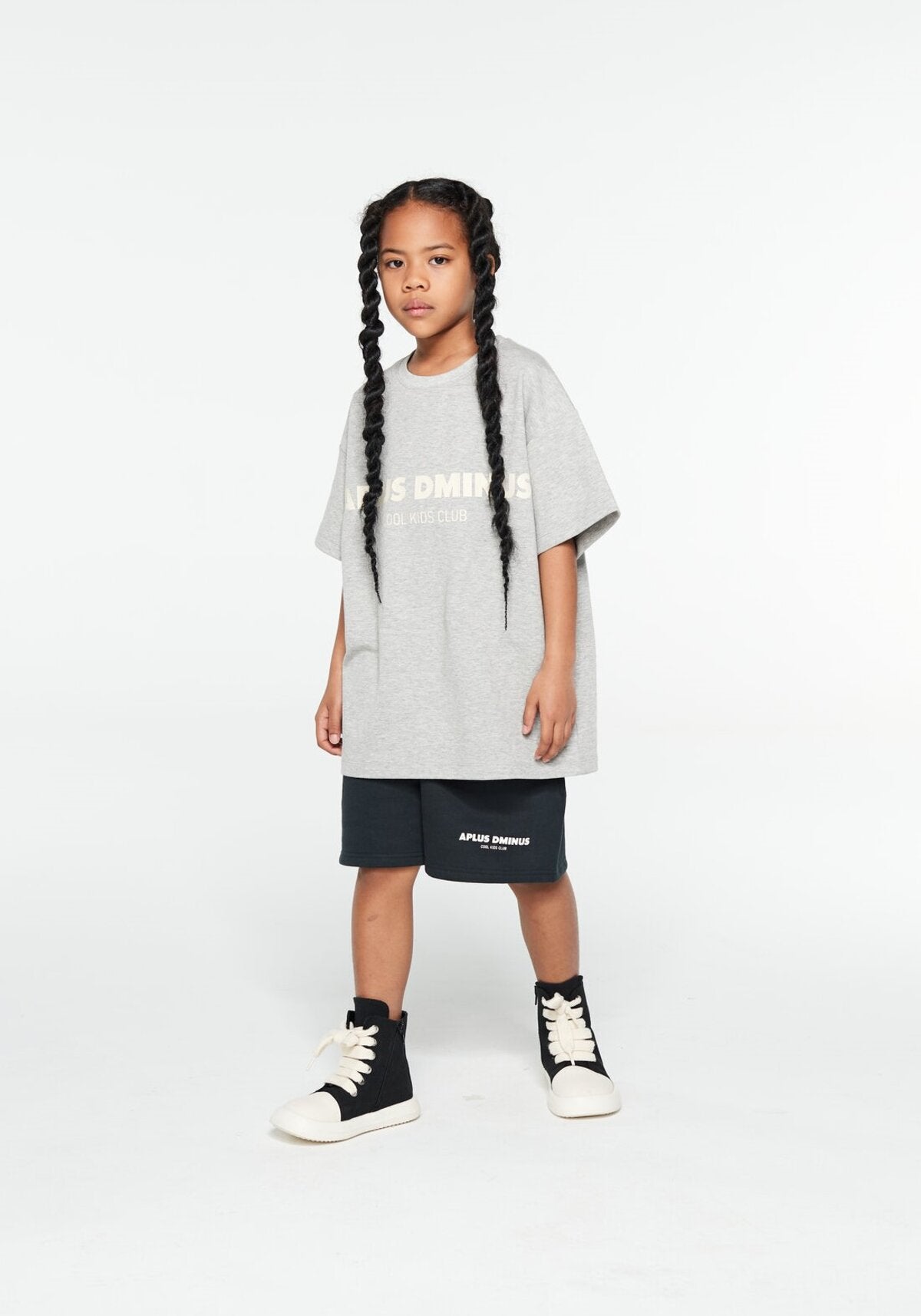 Kids APLUS DMINUS Cool Breeze Logo T-Shirt – Moisture-Wicking Quick-Dry Boxy Tech Tee