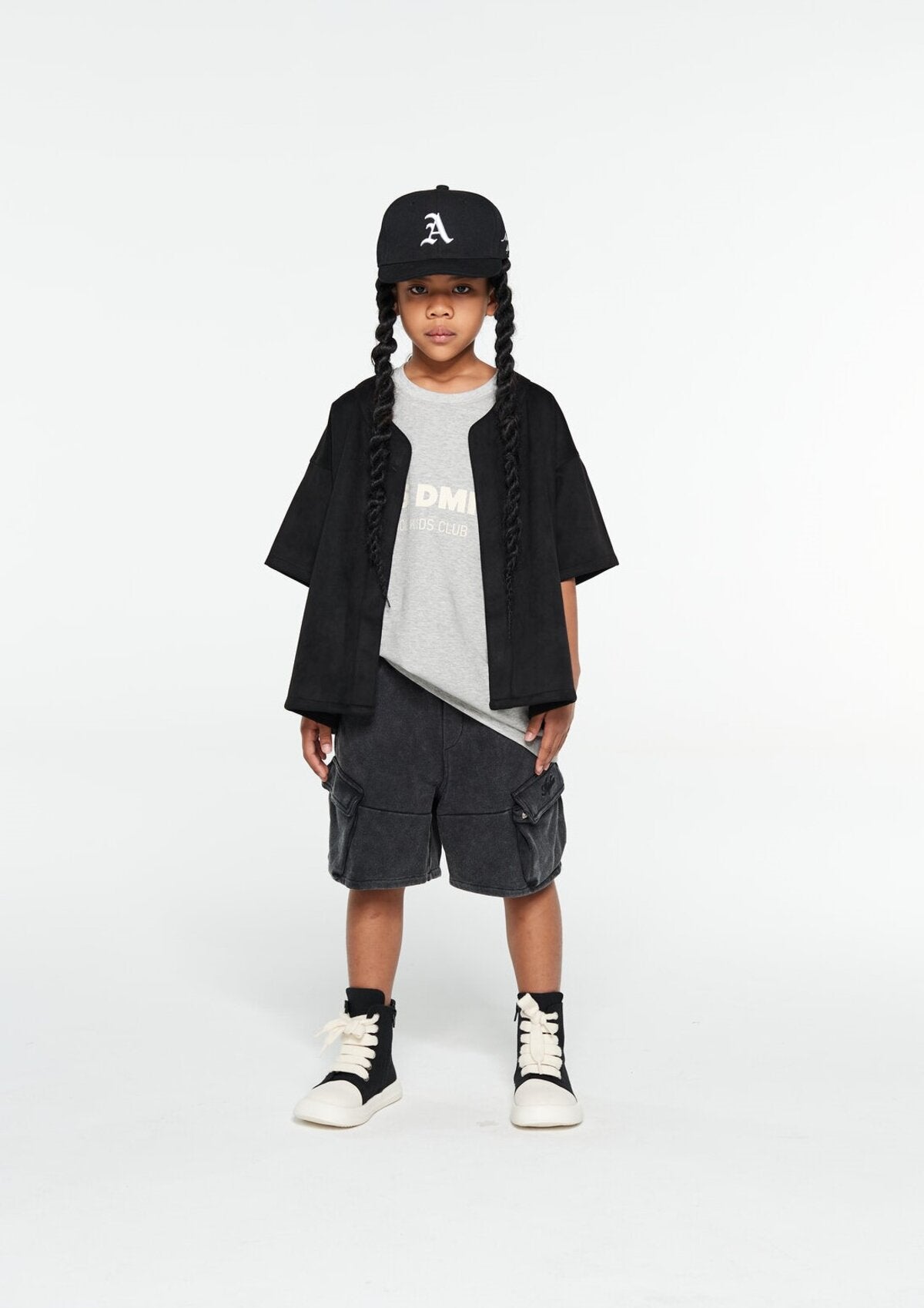 Kids APLUS DMINUS Cool Breeze Logo T-Shirt – Moisture-Wicking Quick-Dry Boxy Tech Tee