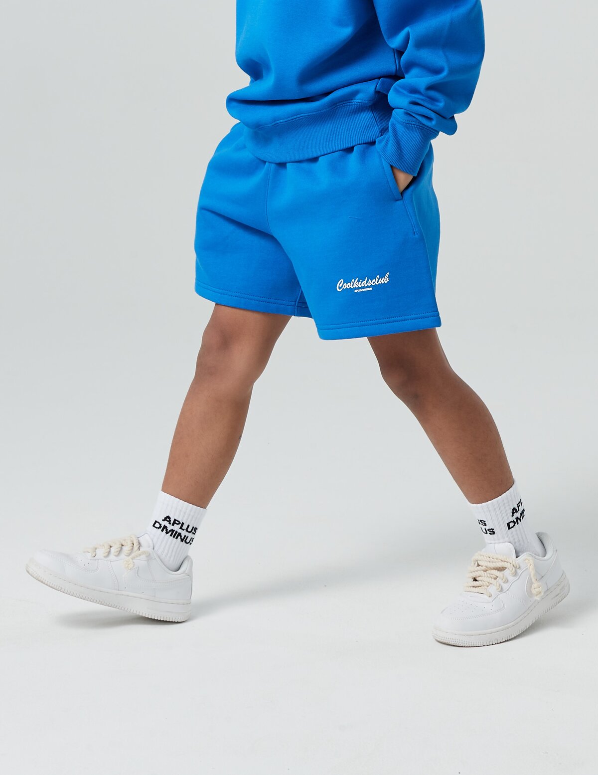 Kids APLUS DMINUS Cool Kids Club Fleece Drawstring Shorts – Structured Sports Sweat Shorts