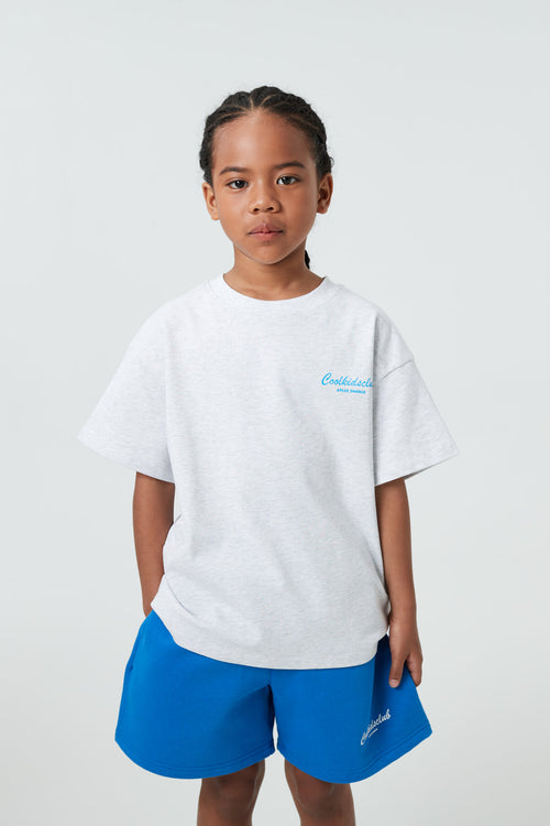 Kids APLUS DMINUS Coolkidsclub Graphic T-Shirt – 100% Cotton Boxy Fit Cursive Print Tee