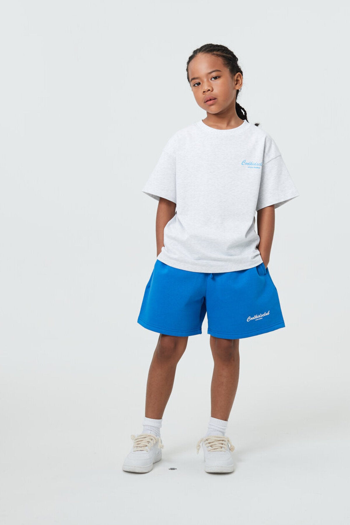 Kids APLUS DMINUS Coolkidsclub Graphic T-Shirt – 100% Cotton Boxy Fit Cursive Print Tee